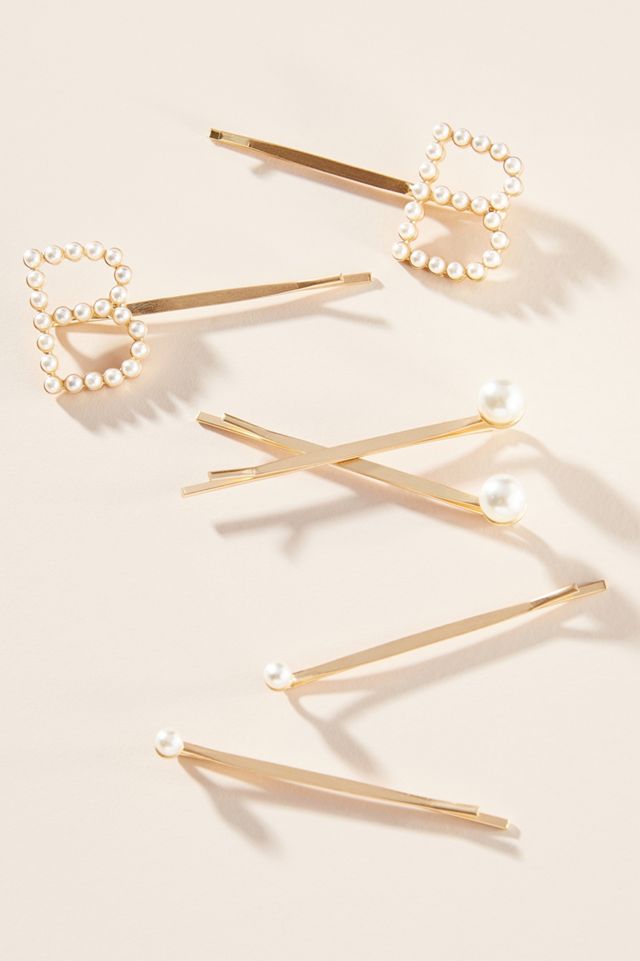 Monogram Pearl Bobby Pin Set #2