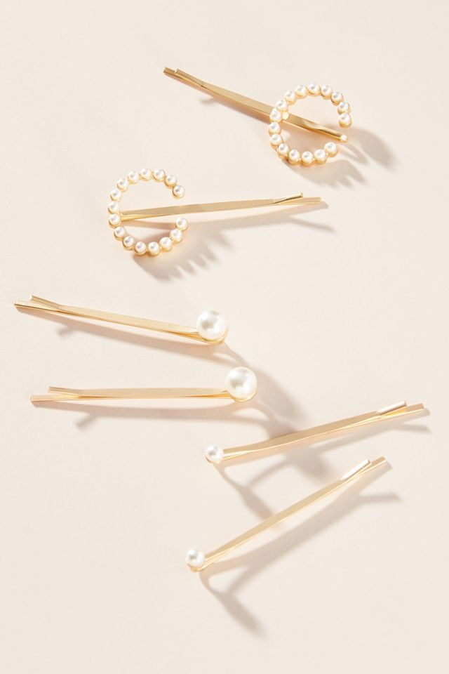 Monogram Pearl Bobby Pin Set #3