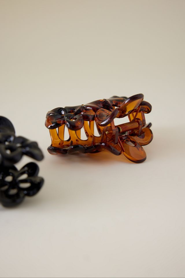Flower Resin Hair Claw Clips, Set of 2 #1