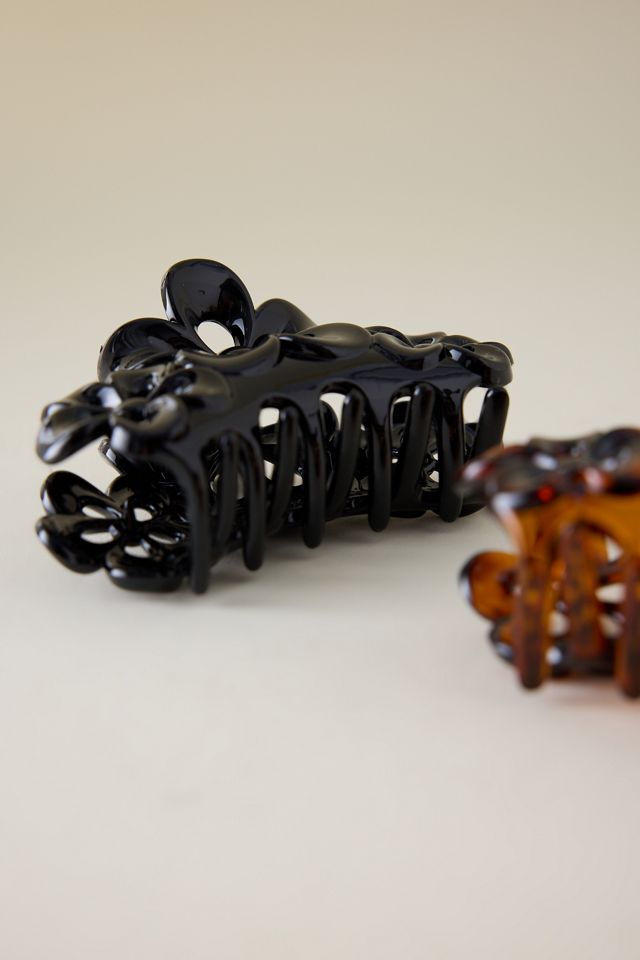 Flower Resin Hair Claw Clips, Set of 2 #2