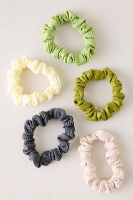 Ribbed Hair Ties, Set of 5