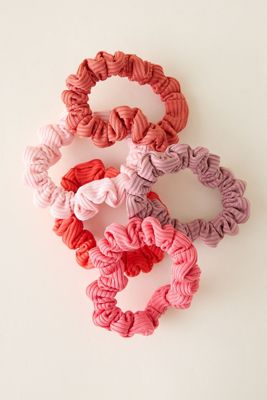 Élastiques à cheveux côtelés, ensemble de 5
