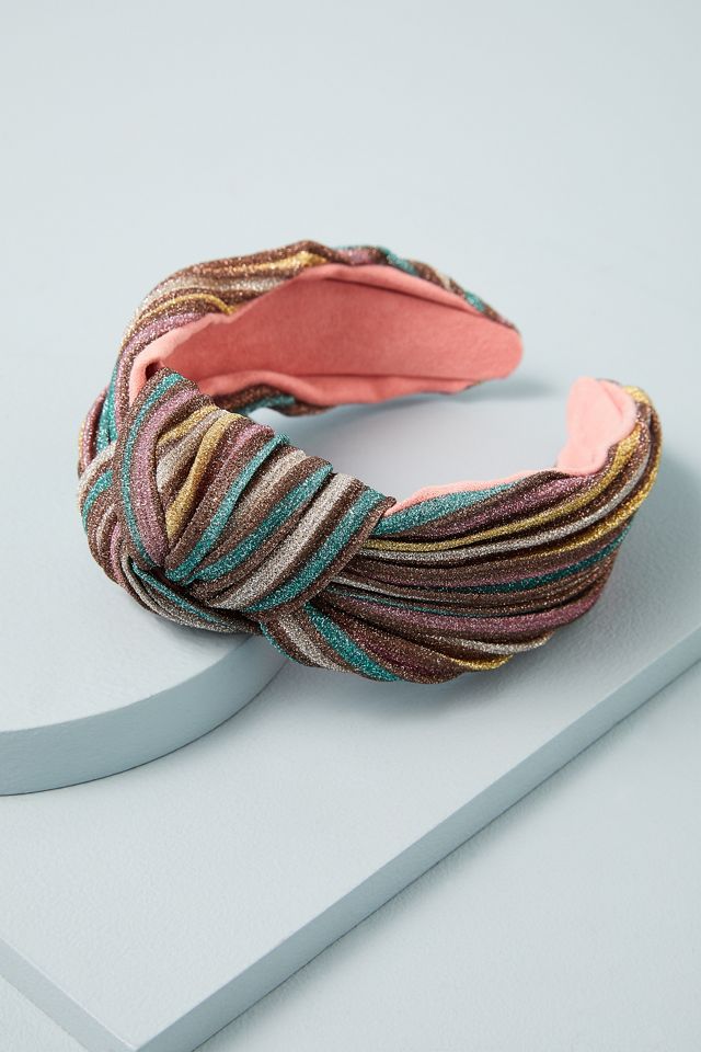 Multicoloured StripePrint Headband Anthropologie UK