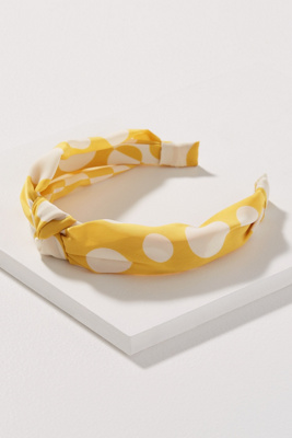 New?Anthropologie-Orange Polka Dot  Headband Anthropologie Headband Hair Accessories for Women for sale  main image 3