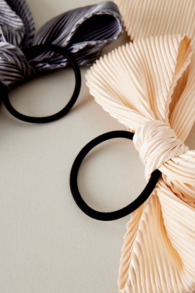 Oversized Plisse Bow Hair Bobbles, Set of 2 #2