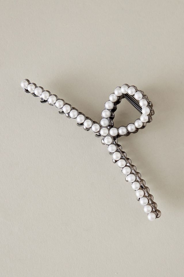 Pearl Metal Hair Claw Clip #1