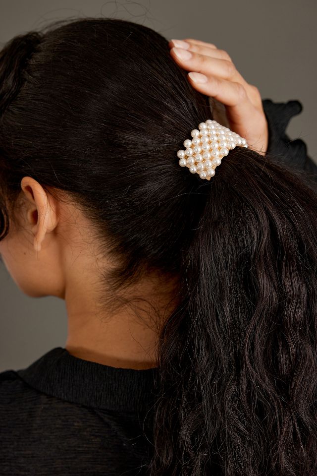 Pearl hair bobble new arrivals