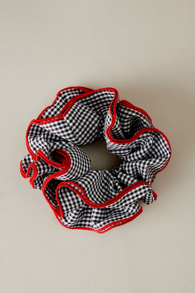Oversized Gingham Scrunchie