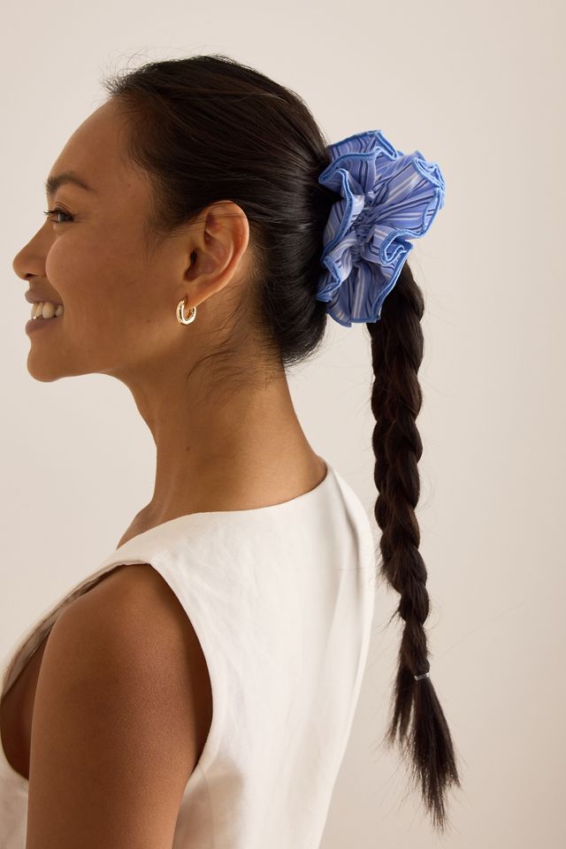 Elastico per Capelli a Righe Oversize #4