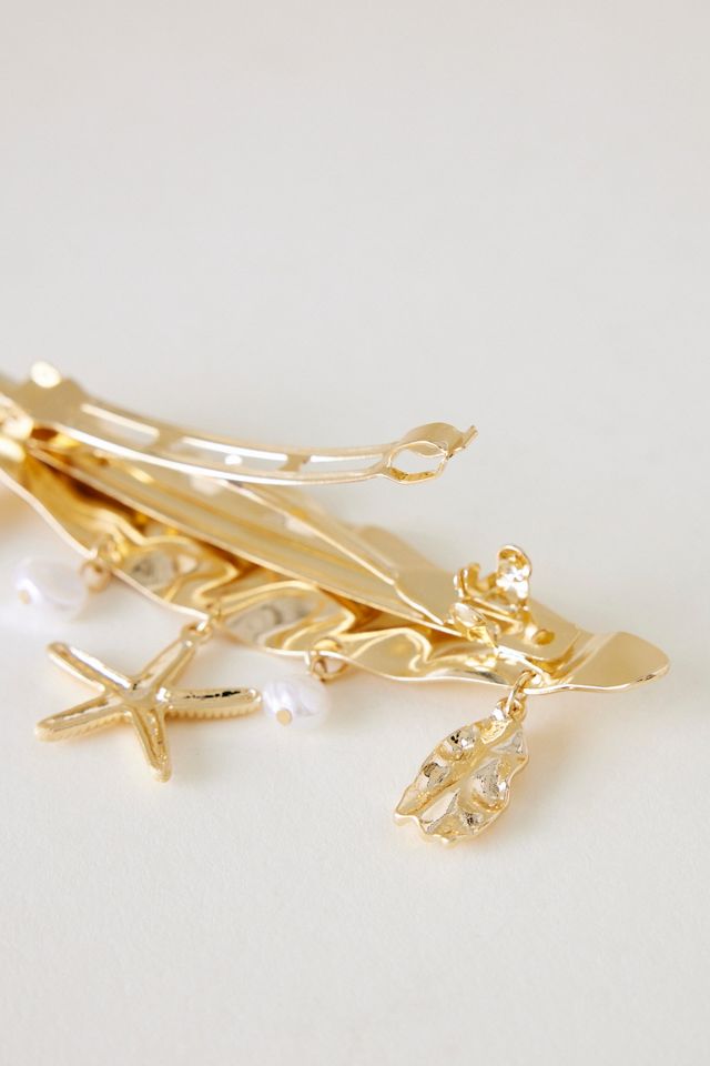 Barrette clip pour cheveux avec charme coquillage #1