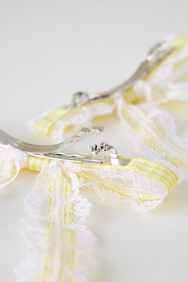 Noeuds en Vichy en Dentelle pour Cheveux, Lot de 2 #2