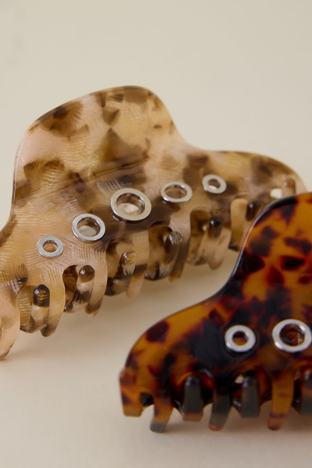 Resin Grommet Hair Claw Clips, Set of 2 #2