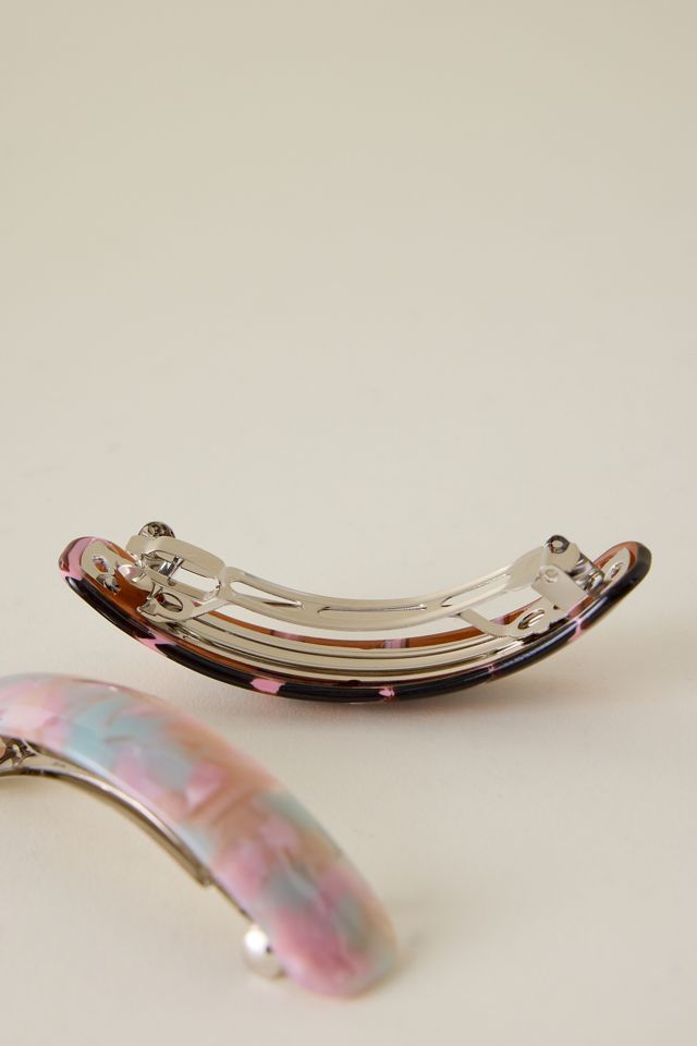Resin Barrette Hair Clips, Set of 2 #1