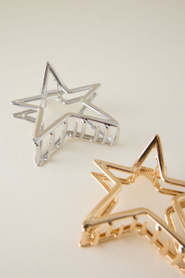 Metal Star Hair Claw Clips, set of 2 #1