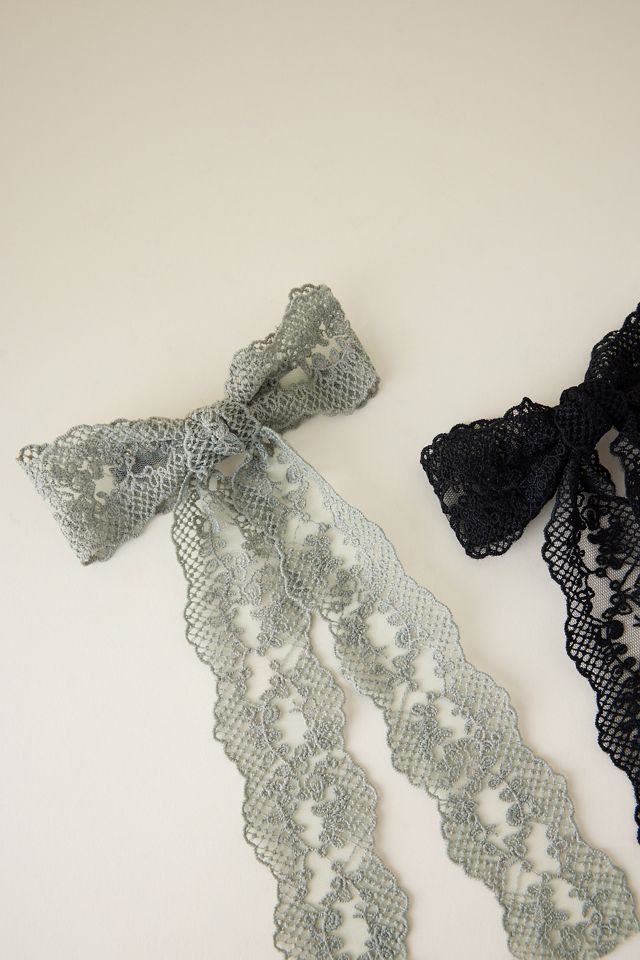 Lace Hair Bows, Set of 2 #1