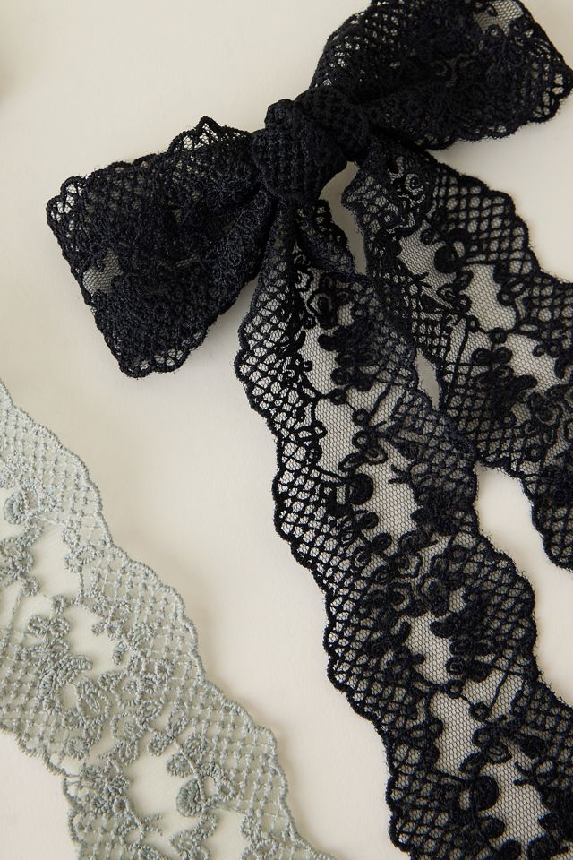Lace Hair Bows, Set of 2 #2