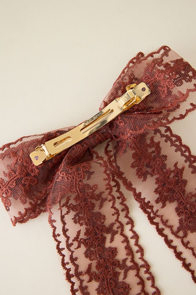 Nœud en dentelle brun #2