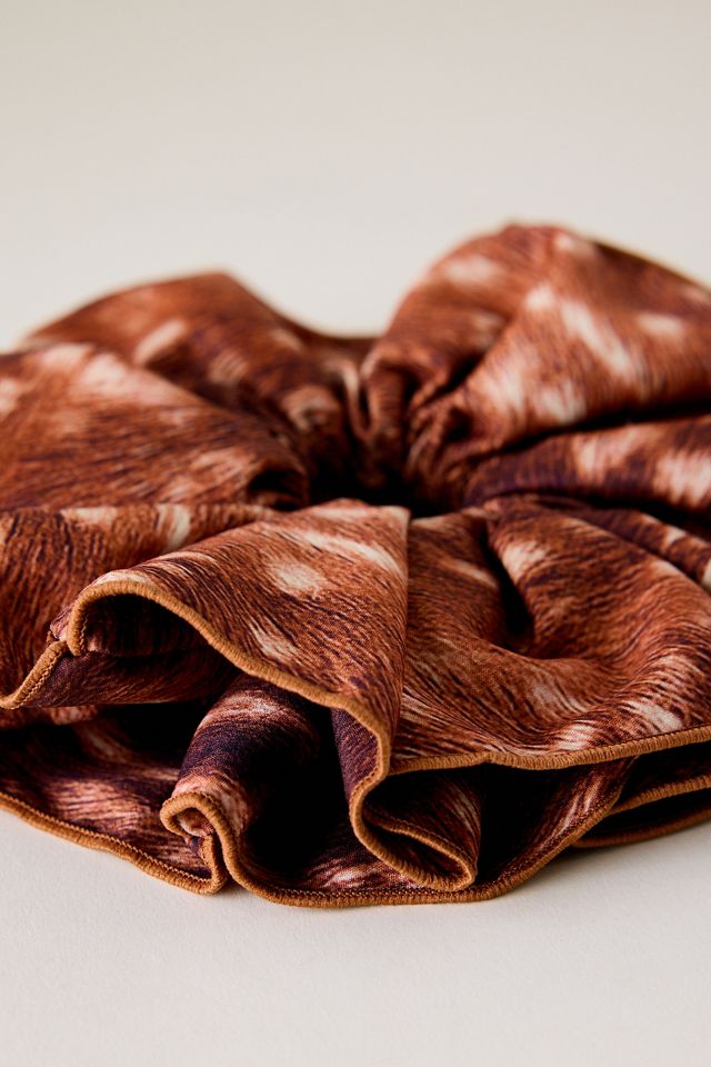 Deer Print Hair Scrunchie #1