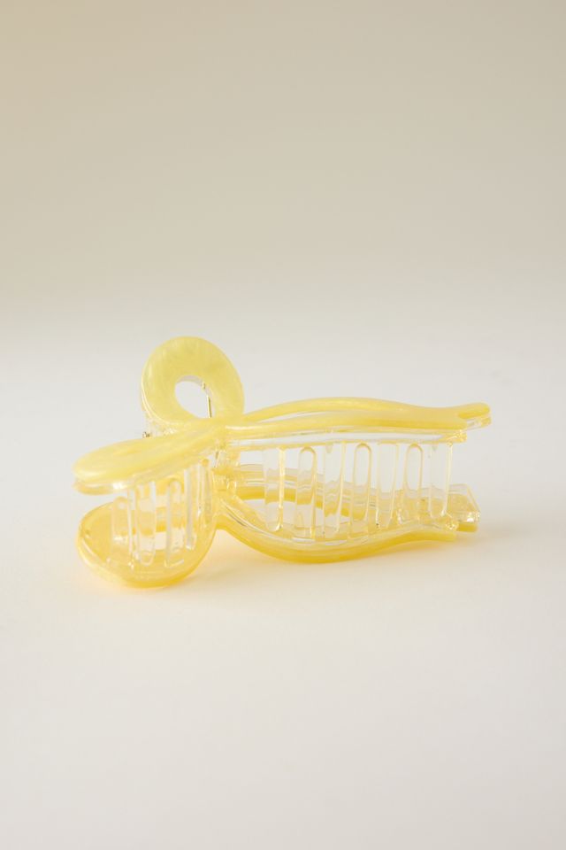 Pince à cheveux nœud en résine #1