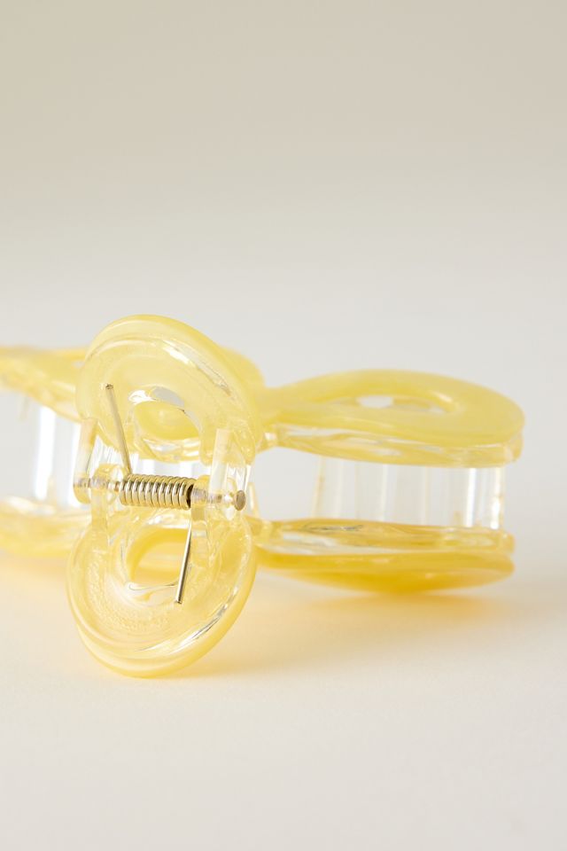 Pince à cheveux nœud en résine #2