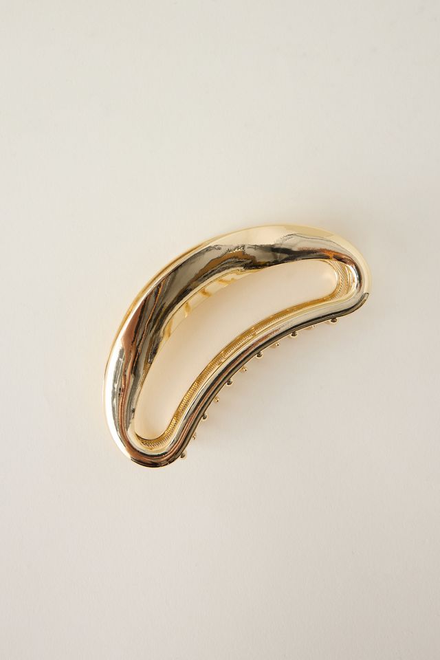 Gold Structural Hair Claw Clip #1