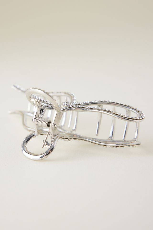Diamanté Bow Hair Claw Clip #2