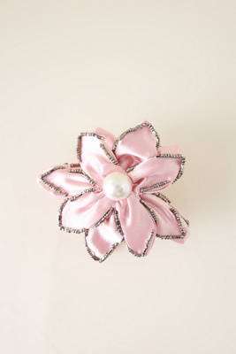 Satin Embellished Flower Claw Clip product page