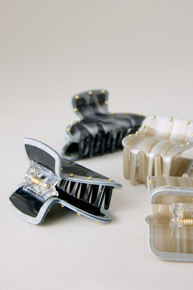 Mini Studded Claw Clips, set of 4 #1