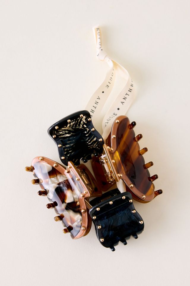 Mini Studded Claw Clips, set of 4 #2