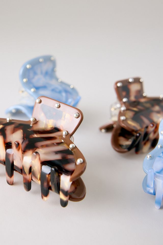 Mini Studded Claw Clips, set of 4 #2