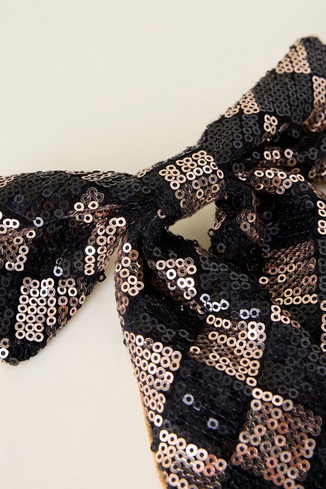 Barrette à Cheveux avec Nœud à Paillettes #1