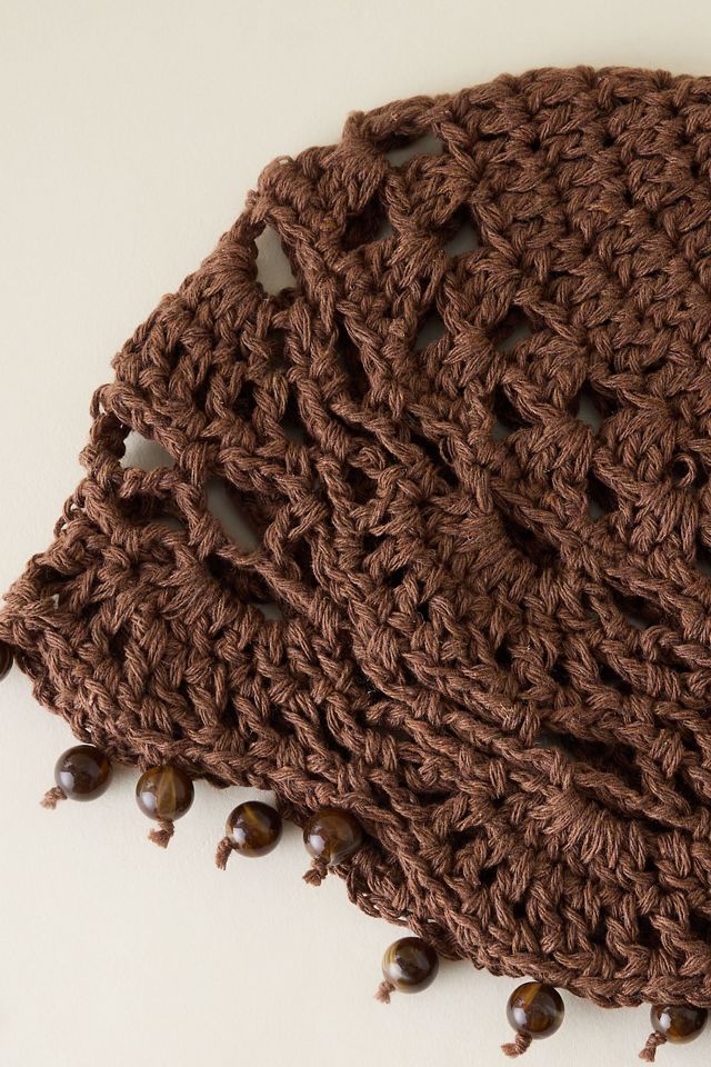 Crochet Beaded Skull Cap #2