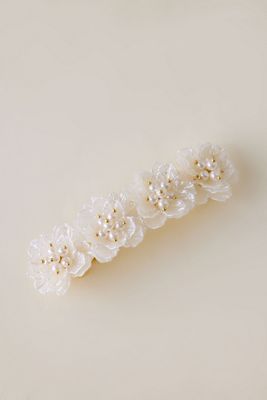Barrette à Cheveux Strass Et Perles - Argenté - Parfait état - Thème E.T.