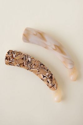 Large Banana Hair Claw Clip, Set of 2