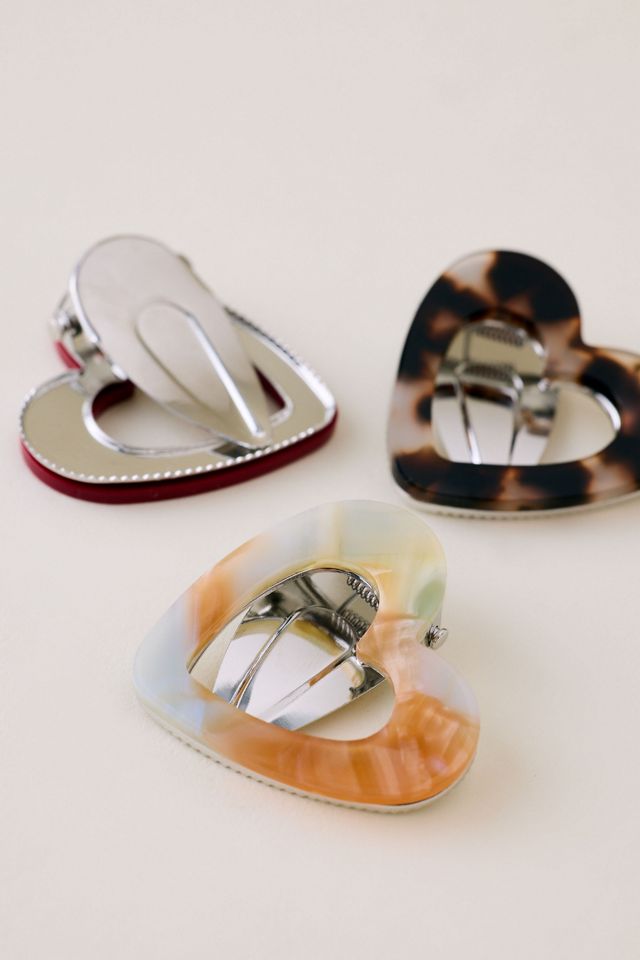 Assorted Heart Hair Clips, Set of 3 #1