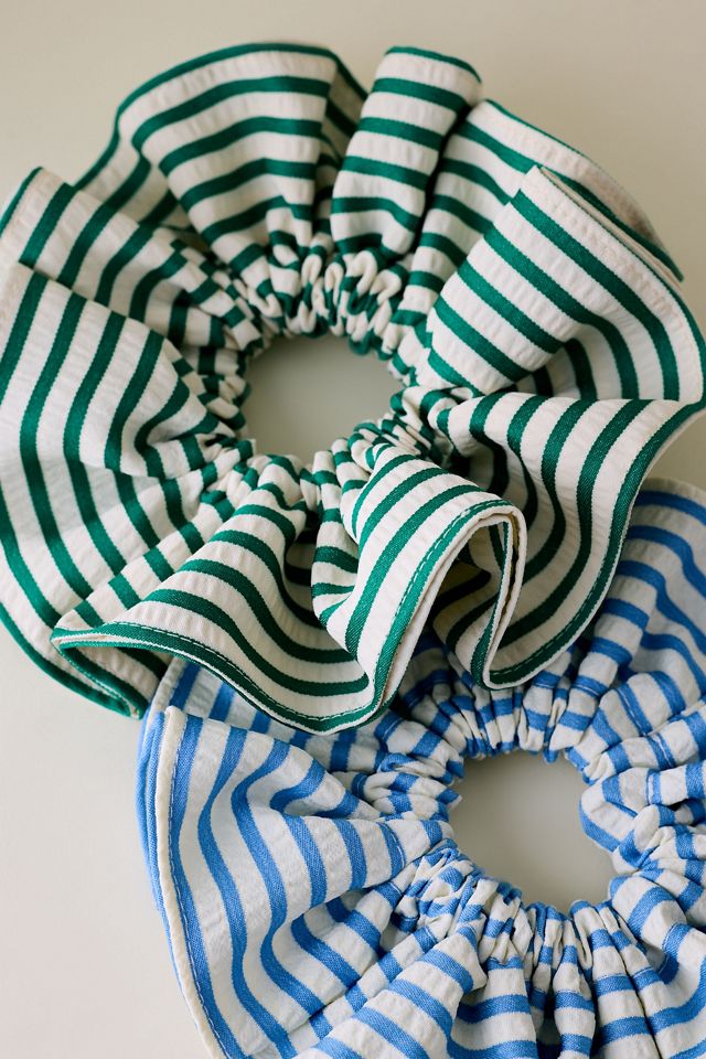 Oversized Gestreiftes Haargummi #3