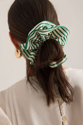 Scrunchie de Rayas Oversize