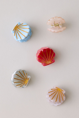 Mini Shell Hair Claw Clips, Set of 5 | Anthropologie UK