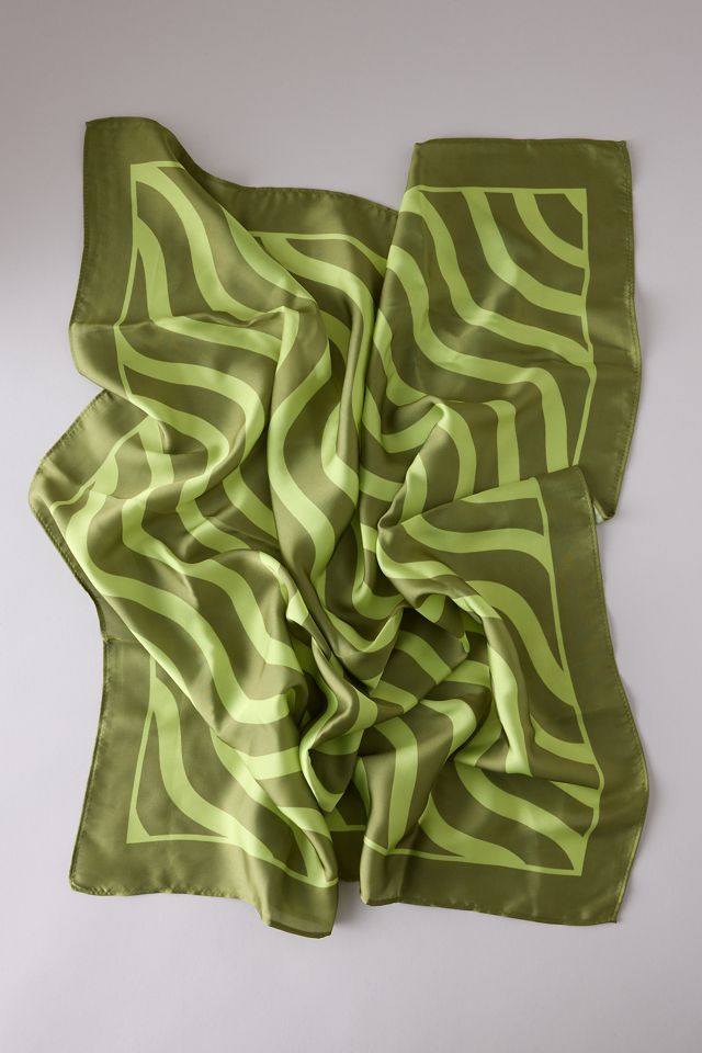 Green Abstract Headscarf #1