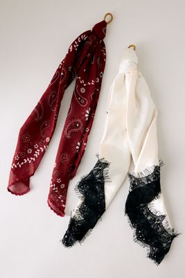 Spitzen-Bandana-Haartücher, 2er-Set
