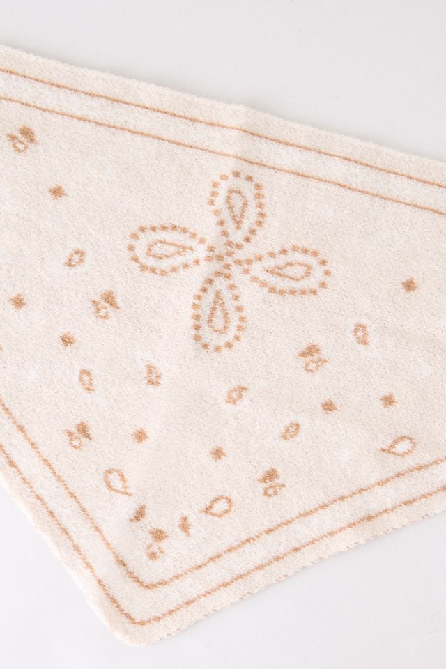 Foulard triangulaire tricoté en bandana #1