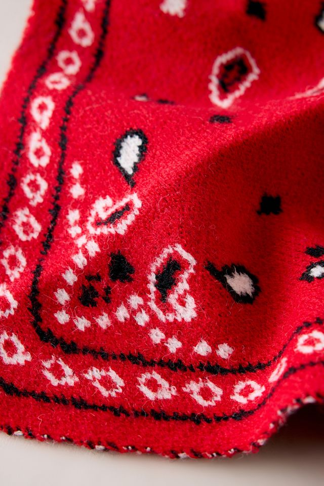 Knitted Triangle Bandana Headscarf #2
