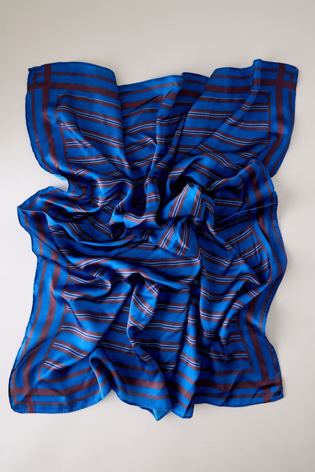 Pañuelo de Cabeza de Rayas Azules #1