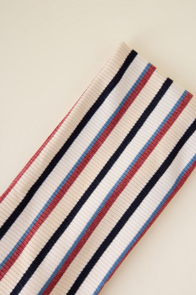 Gestreiftes breites Stretch-Stirnband #1