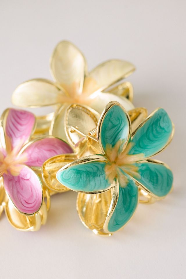 Metal Flower Hair Claw Clip #2