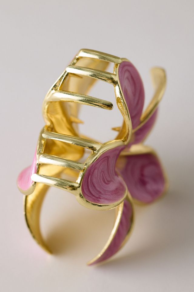 Metal Flower Hair Claw Clip #1
