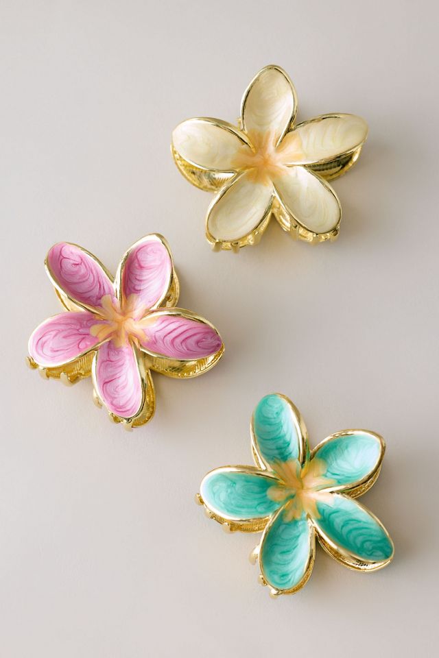 Metal Flower Hair Claw Clip #2