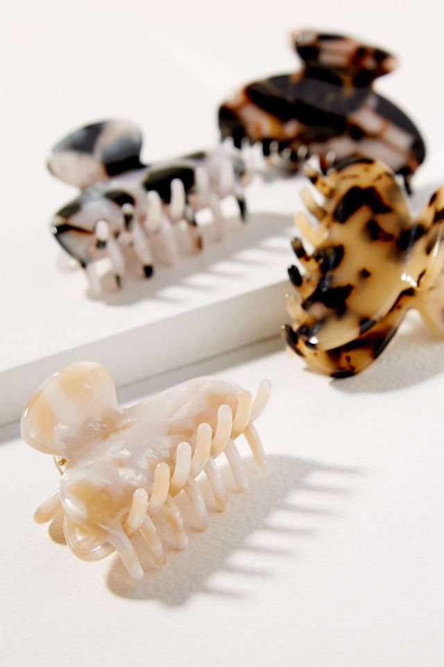 Pack of Four Tortoiseshell Hair Clips #1