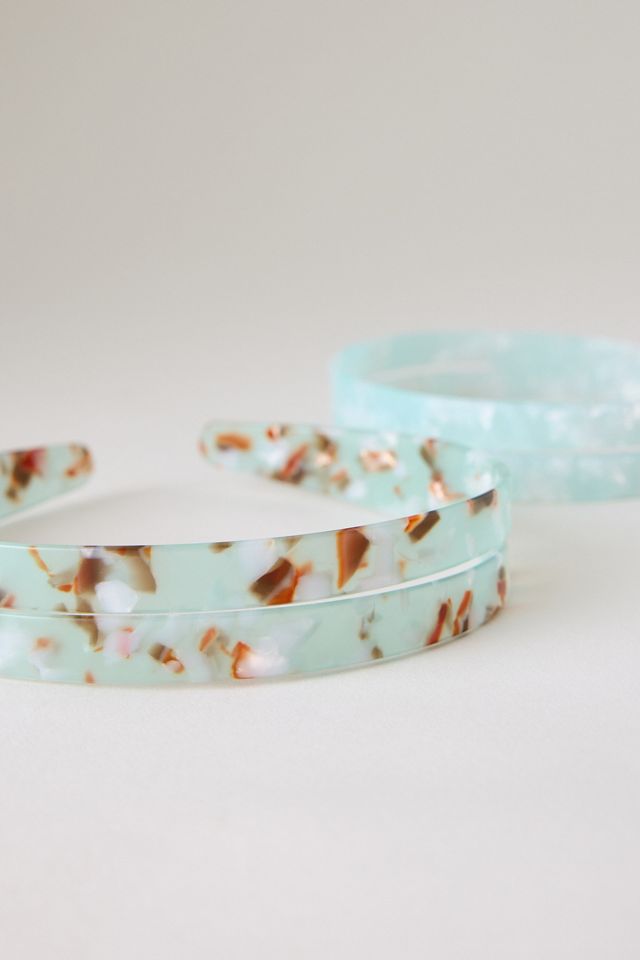 Wide Resin Headbands, Set of 2 #1