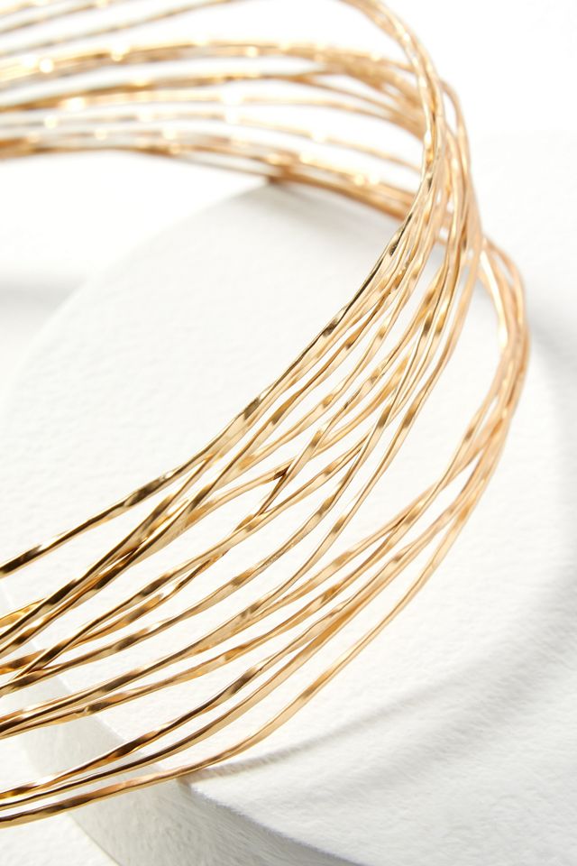 Bandeau multi-rangs à effet martelé #1